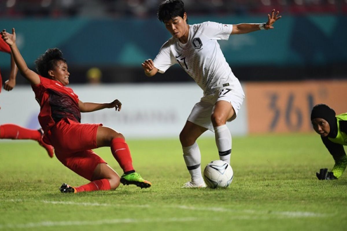 Asian Games - Timnas sepak bola putri Korsel bantai Indonesia 12-0