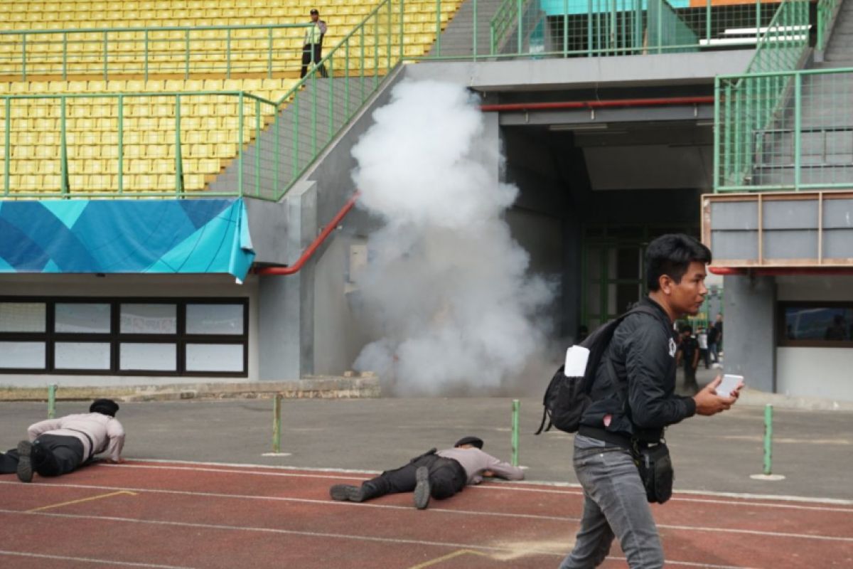 Polrestro Bekasi gelar simulasi pengamanan Asian Games