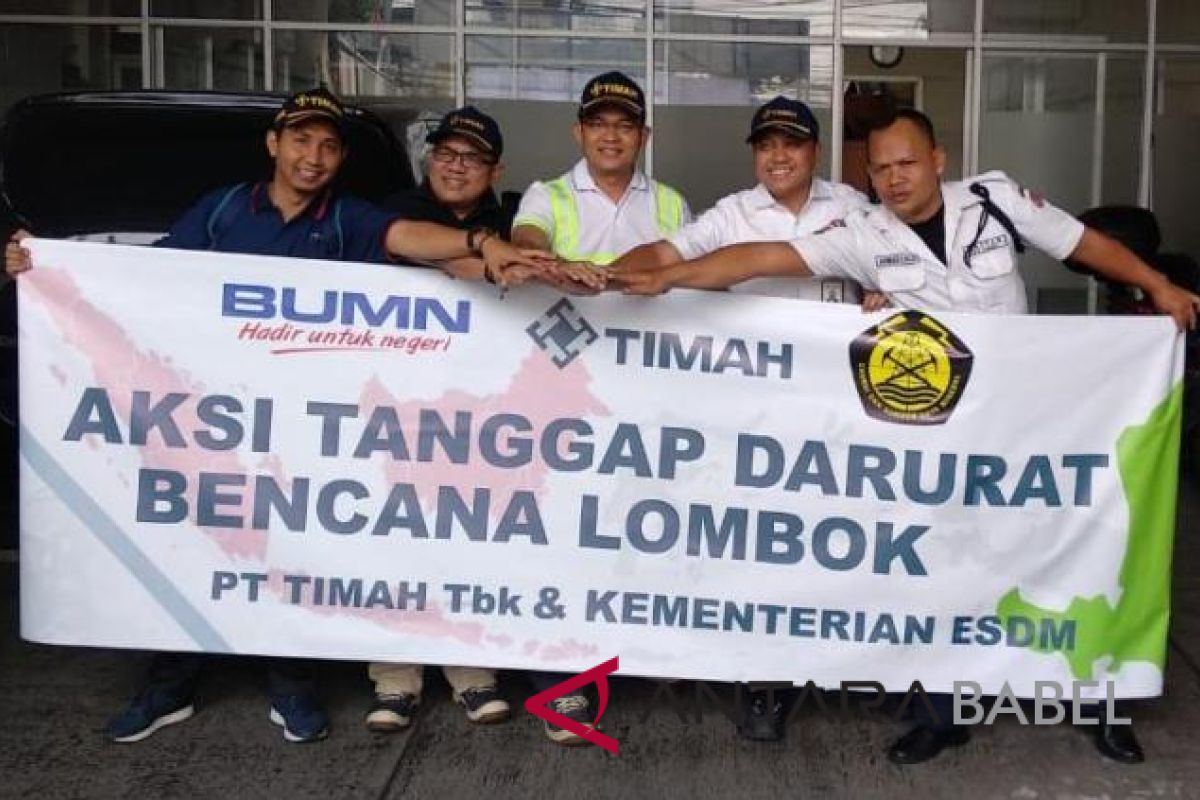 Tim Advance Timah bantu korban gempa Lombok