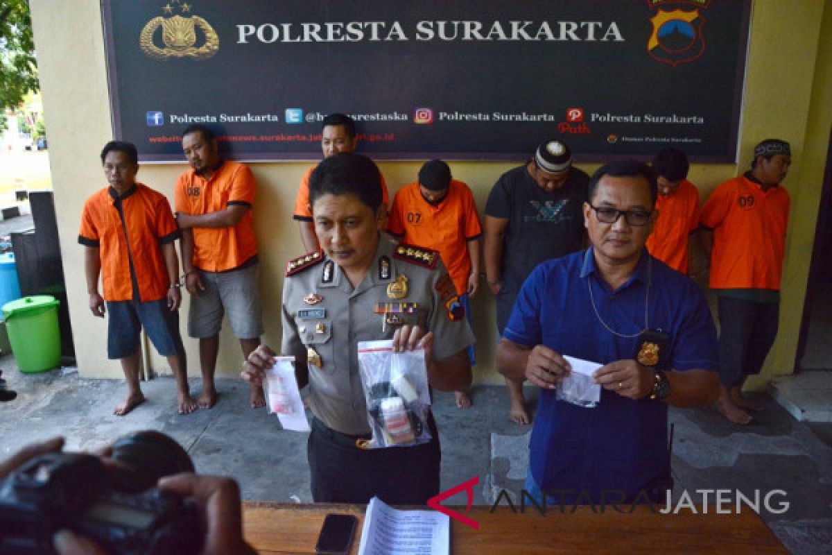 Polresta Surakarta periksa tujuh tersangka narkoba