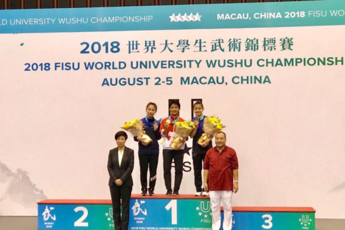 Natalie Chriselda buka kran emas di kejuaraan dunia wushu antaruniversitas