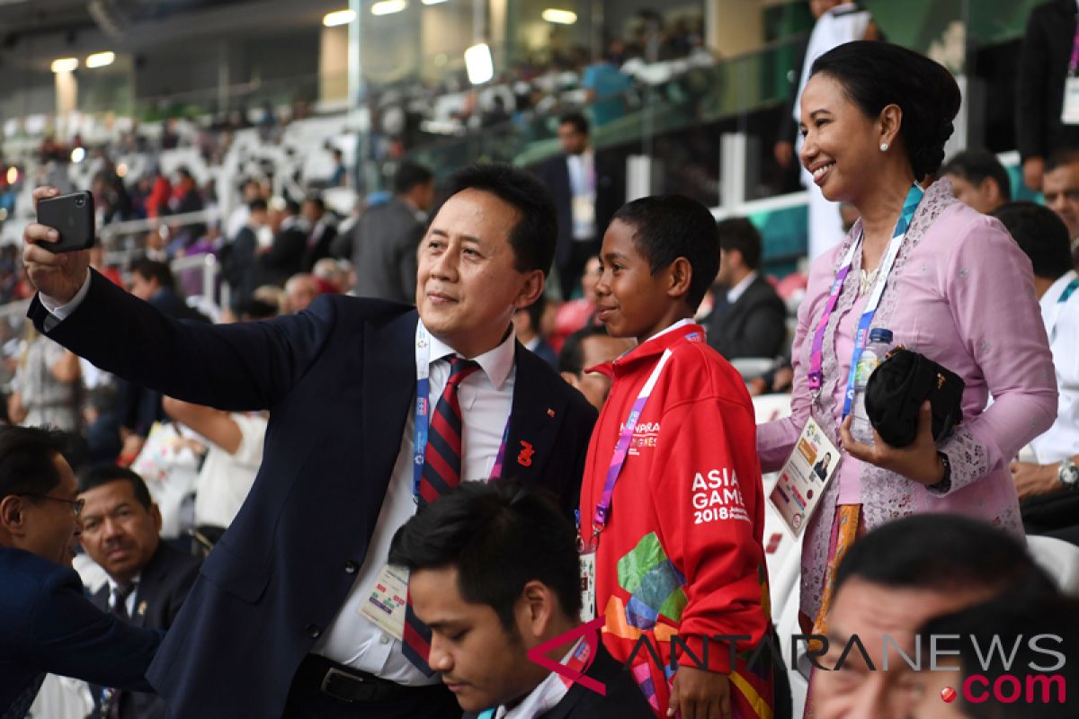 Asian Games - Belu boy`s message to indonesian athletes competing in Asian Games