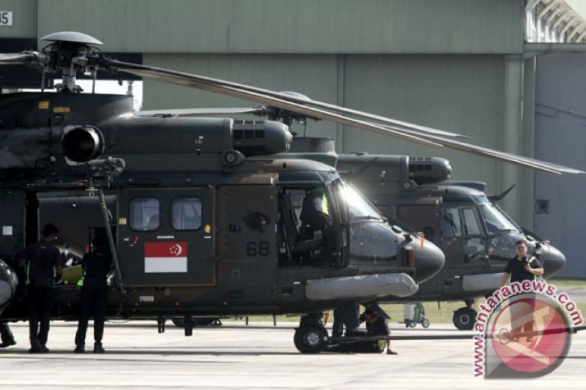 TNI AU latihan bareng Singapura di langit Riau