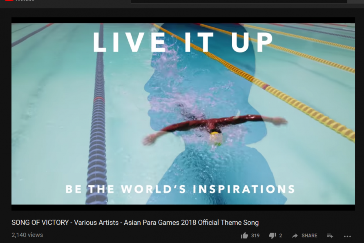 "Song of Victory" jadi lagu resmi Asian Para Games 2018