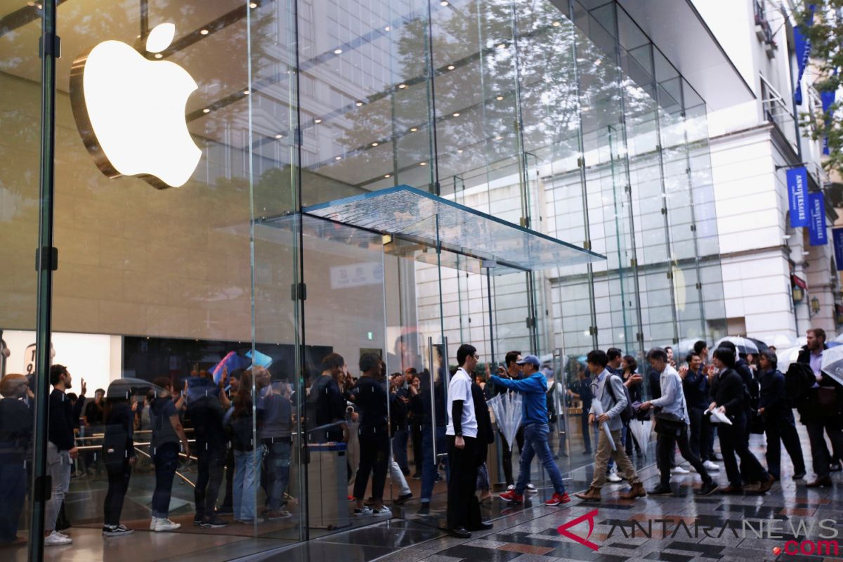 Saham Apple rontok, picu penurunan tajam Wall Street