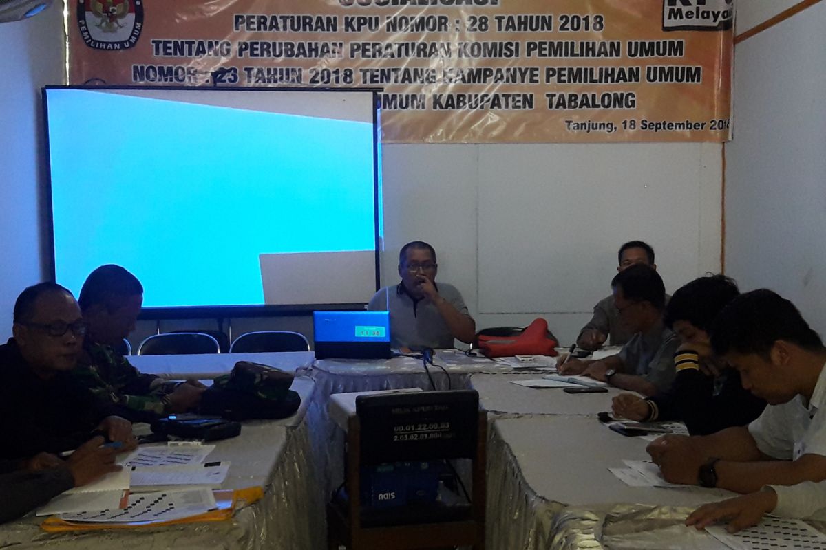 KPU Tabalong sosialisasikan pelaksanaan kampanye Pemilu 2019