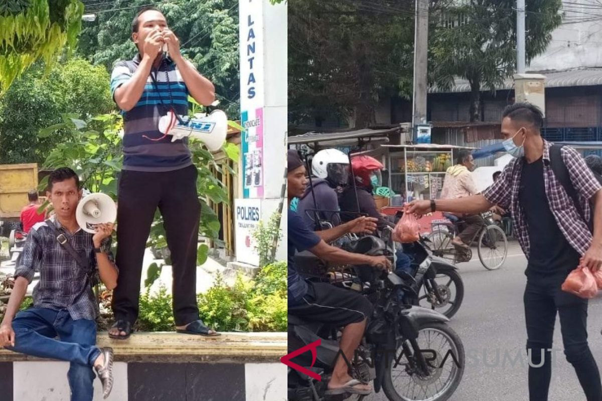 Mahasiswa-pemuda unjuk rasa sedekah arwah