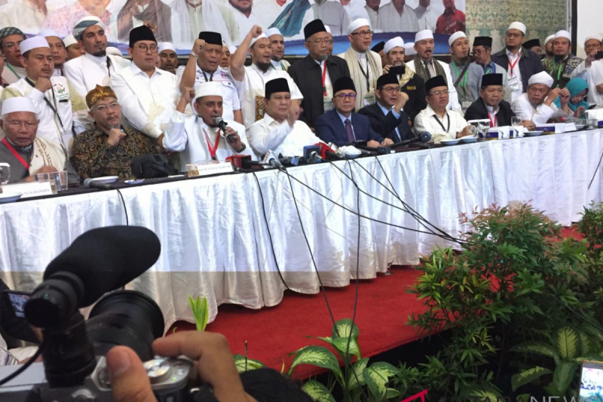 Ijtimak Ulama II resmi menyatakan dukungannya kepada Prabowo-Sandiaga