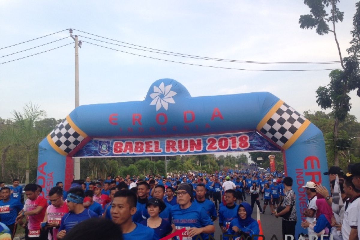 Ribuan pelari nasional ikuti Bangka Belitung Run 2018