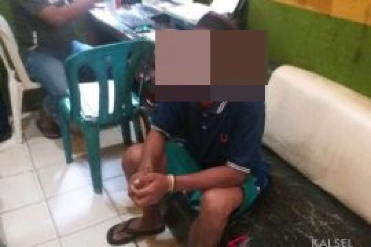 Polsekta Banjarmasin Selatan amankan pria lukai orangtuanya