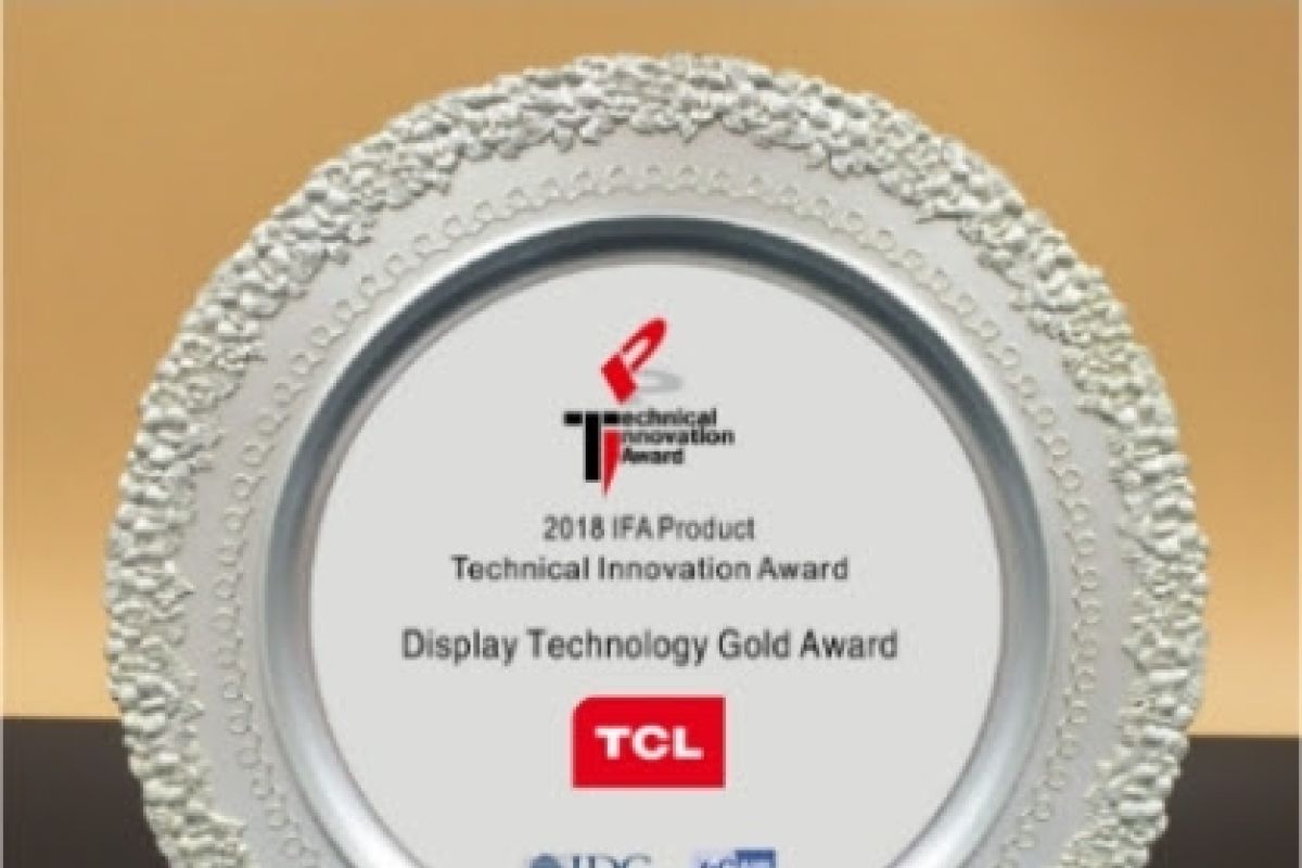 TCL raih Display Technology Gold Award pada IFA 2018