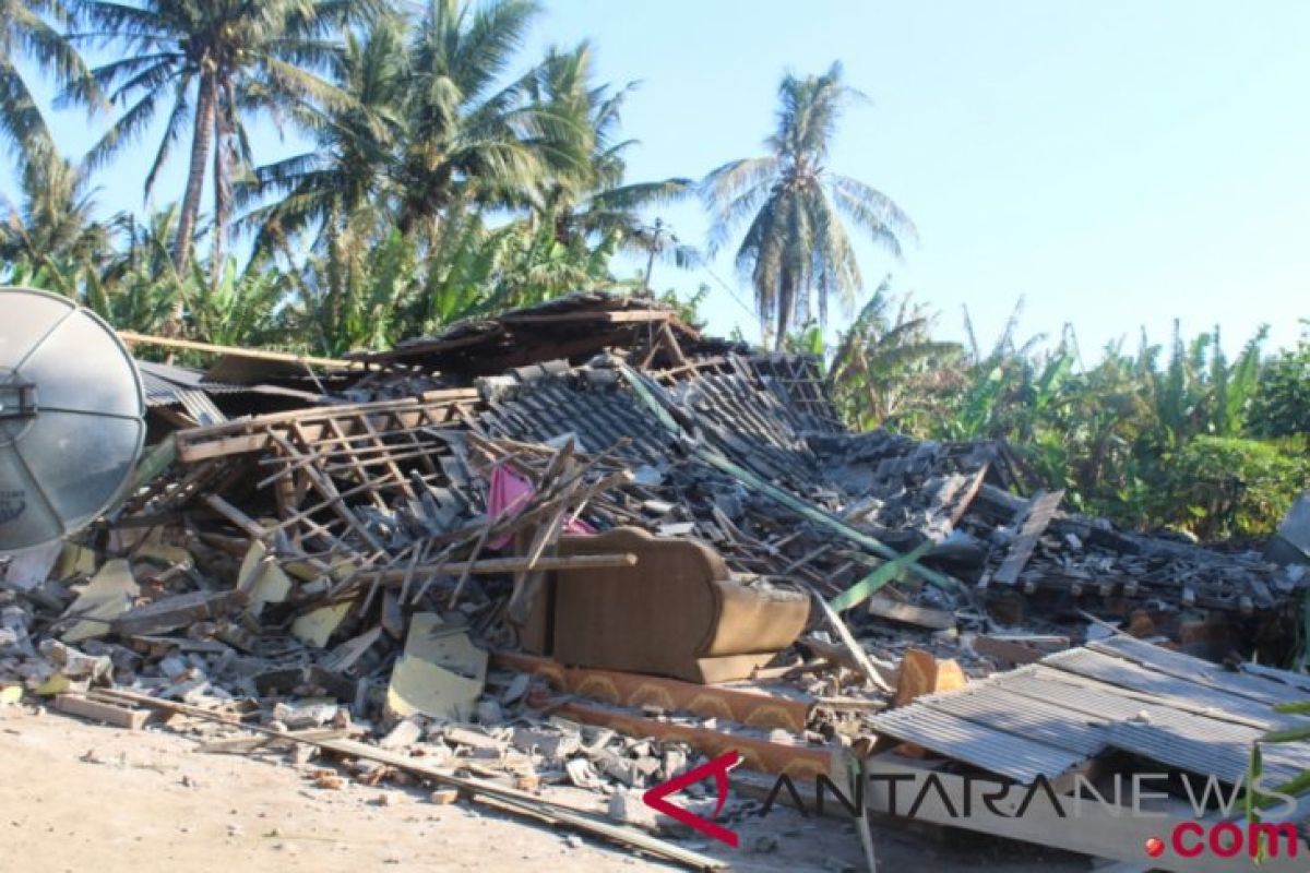 26 rumah di Lombok Timur ambruk pascagempa 5,8 SR