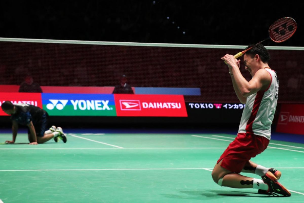 Momota juara bulu tangkis Jepang Terbuka, wujudkan cita-cita masa kecil