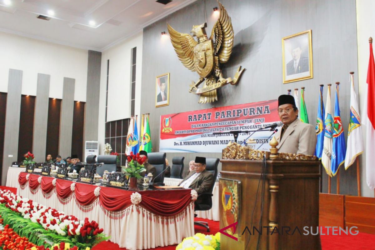 Gubernur Sulteng: legislator harus tingkatkan kreativitas dan inovasi