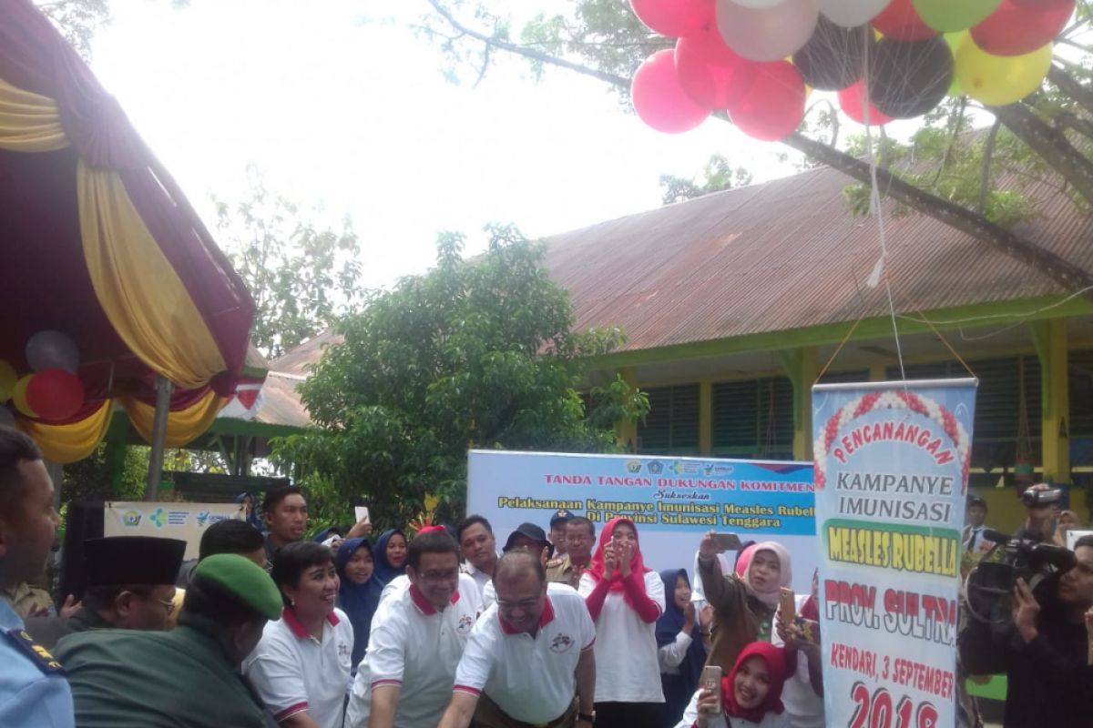 Pemprov Sultra kampanyekan imunisasi Measles Rubella