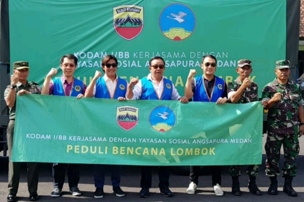 Kodam I/BB kirim bantuan kemanusiaan ke Lombok