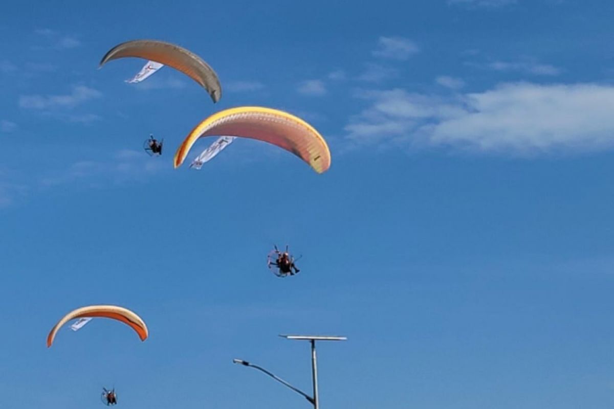 Atraksi paramotor meriahkan Sail Moyo Tambora