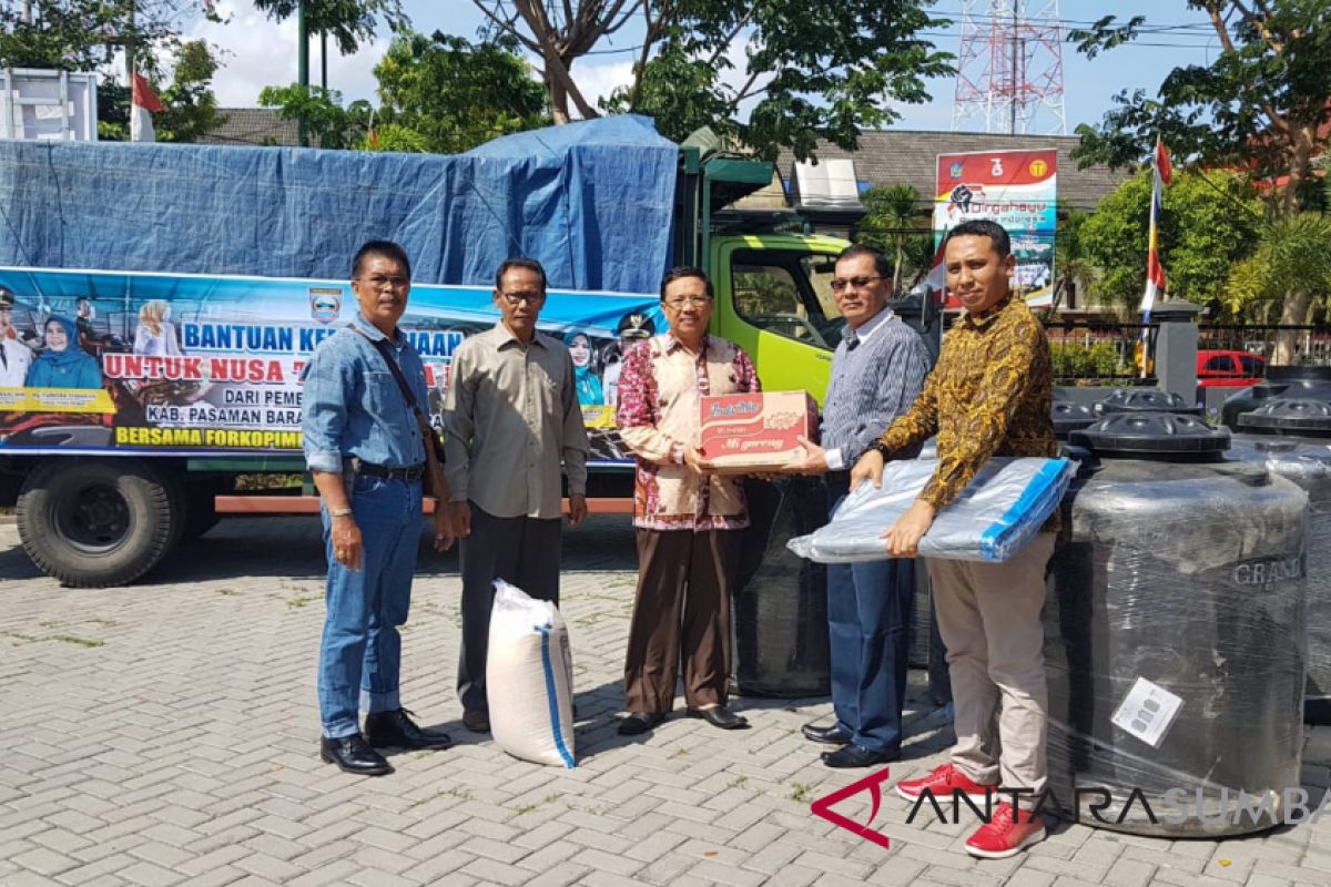 Pemkab Pasaman Barat serahkan bantuan korban gempa Lombok