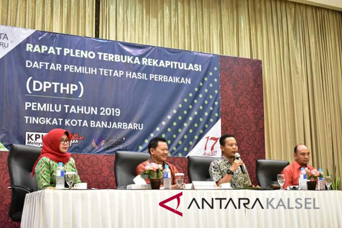 KPU Banjarbaru tetapkan DCT legislatif  374 orang