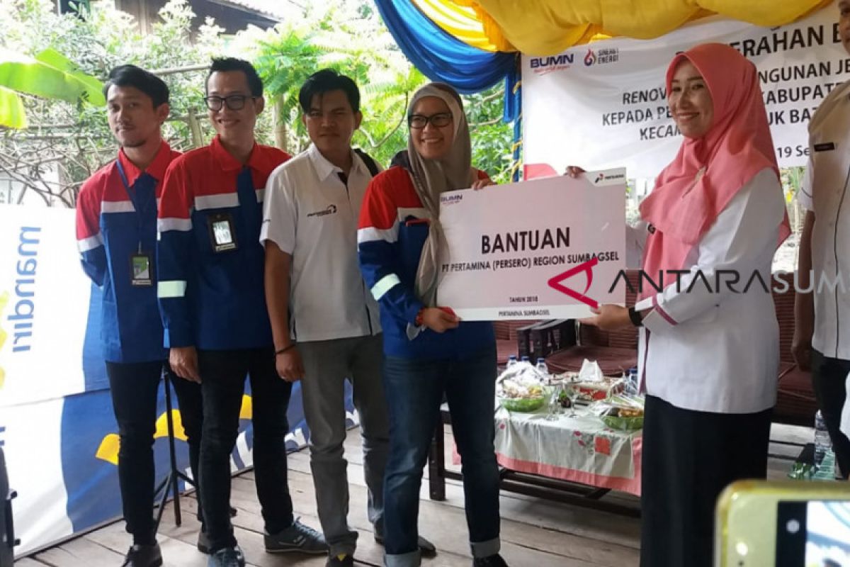 Pertamina bantu renovasi jembatan gantung di OKU