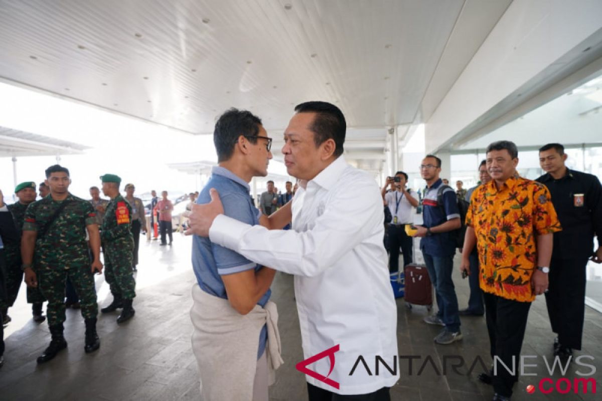 Sandiaga ketemu Bamsoet tak sengaja di Semarang