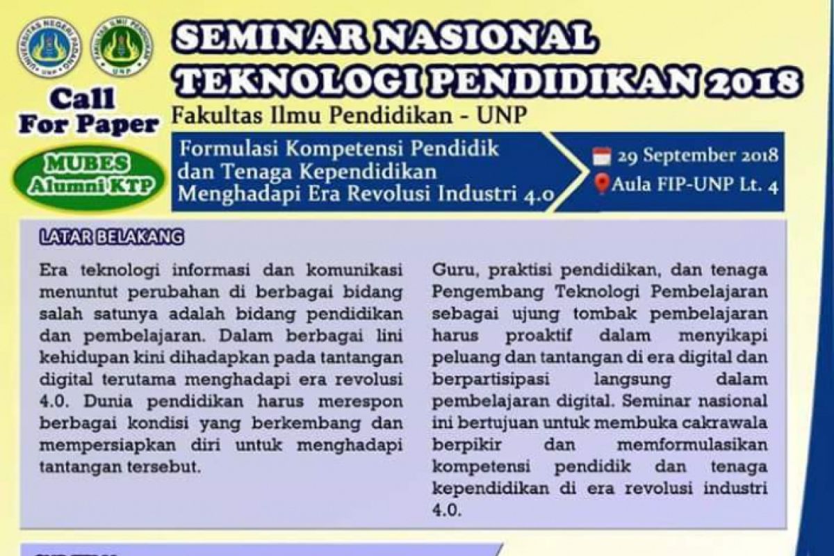 FIP UNP siapkan kompetensi pendidik hadapi revolusi industri 4.0