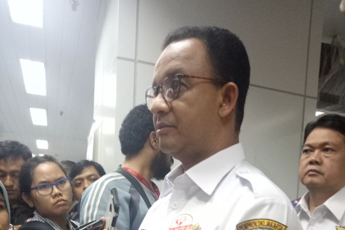 Governor Anies reviews operation test of Jakarta LRT