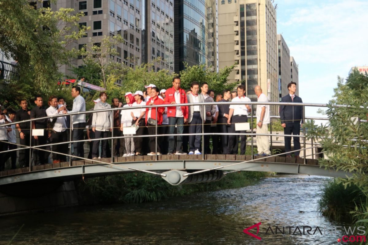 Presiden mimpi Ciliwung sebersih Sungai Cheongyecheon Seoul