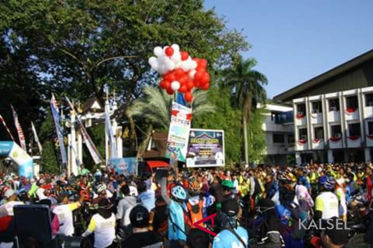 7.000 peserta meriahkan sepeda nusantara di Banjarmasin