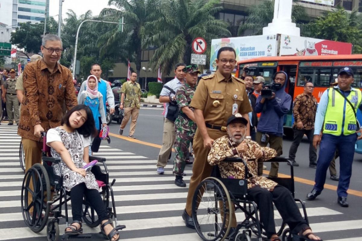 Anies resmikan penggunaan "pelican crossing" di kawasan BI