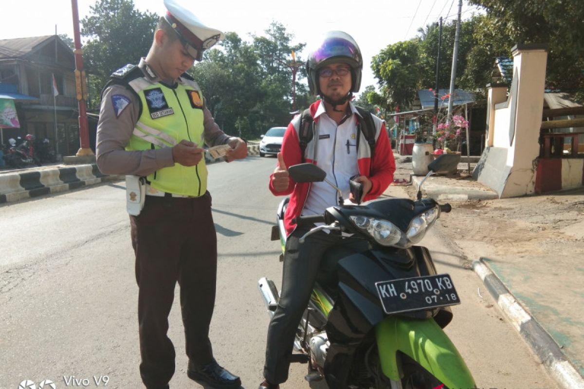 Satlantas Polres Bartim tindak tegas pelanggar lalu lintas