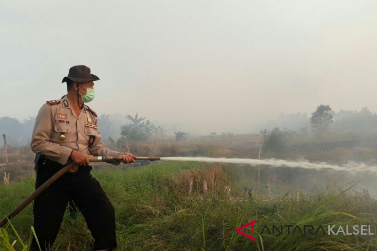 Polsek Banjarbaru Barat siaga api di puncak musim kemarau