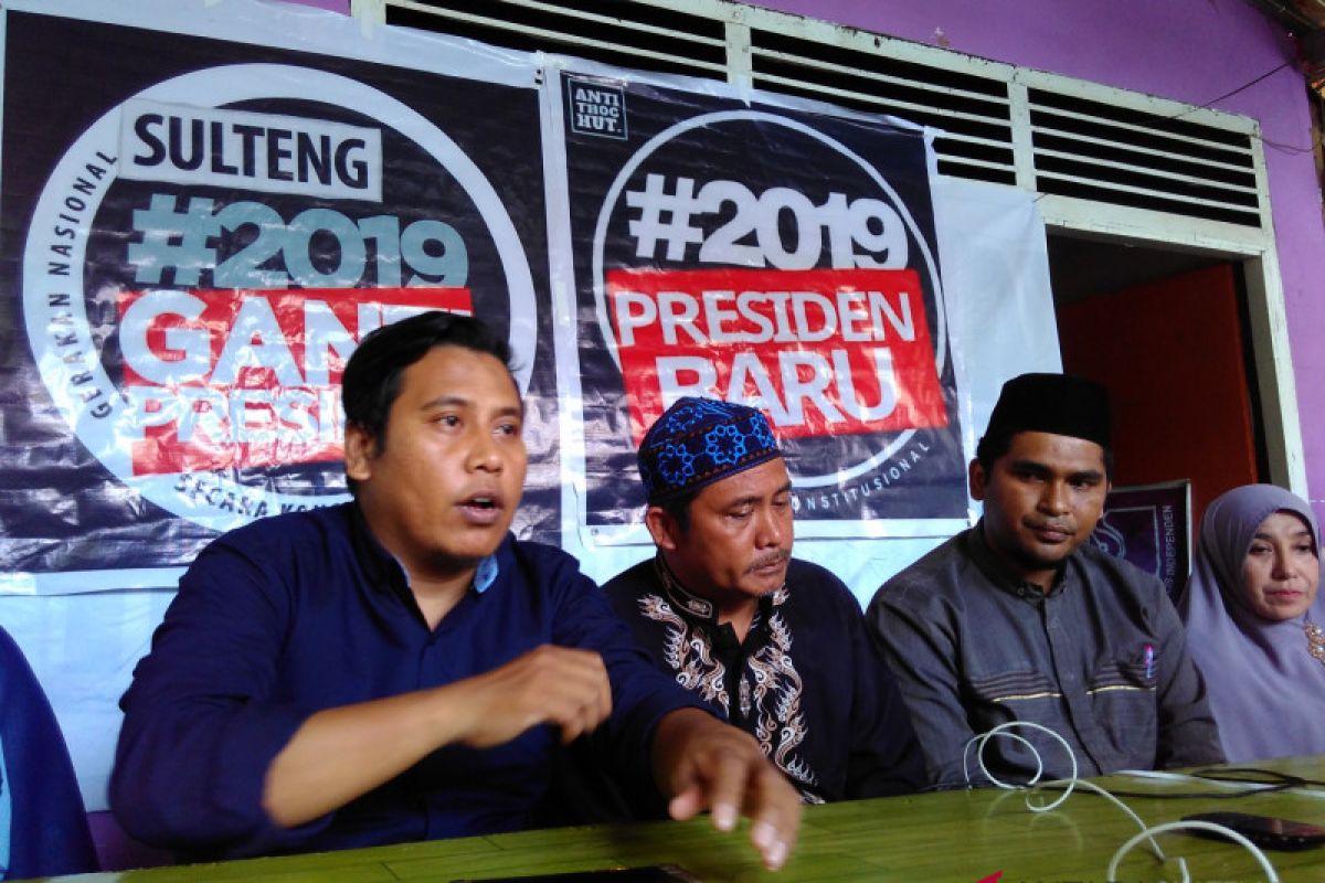 Deklarasi #2019GantiPresiden di Sulteng ditunda