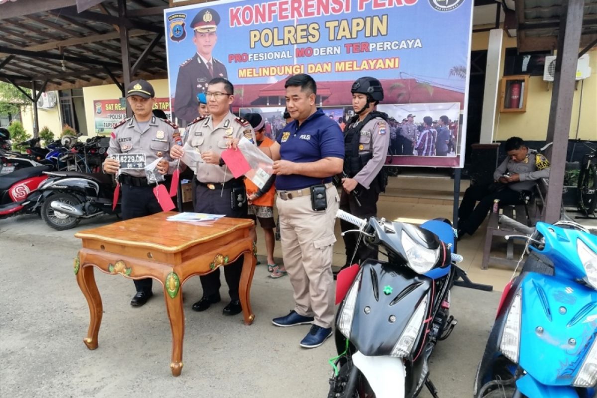 Polres Tapin Tangkap Dua Pelaku Curanmor