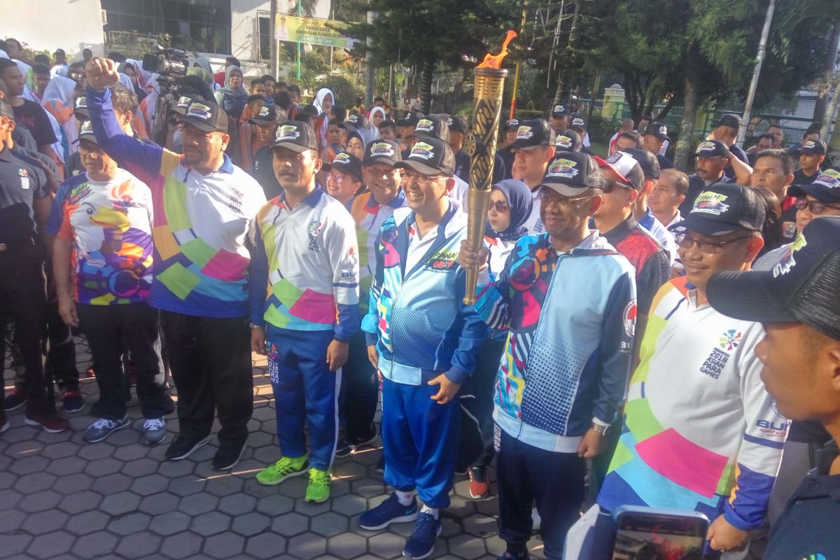 Obor Asian Para Games diarak di Medan