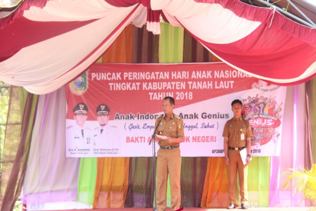 Pemkab gelar  peringatan Hari Anak Nasional 2018