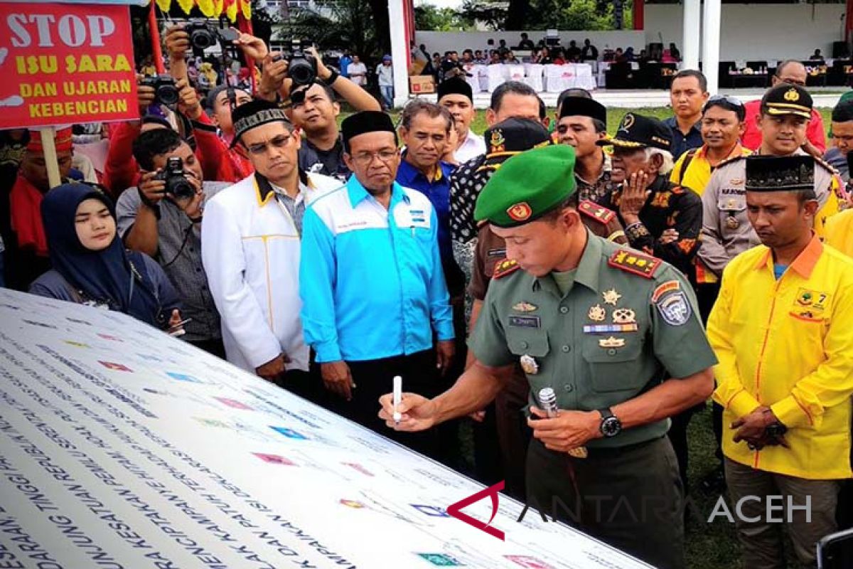 Dandim Aceh Barat ajak wujudkan pemilu damai