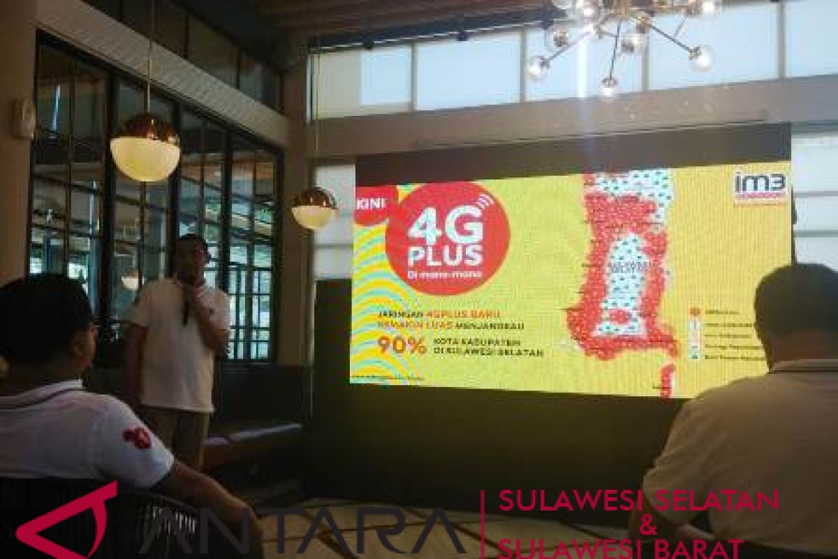 Jaringan 4G Indosat jangkau 21 daerah Sulsel