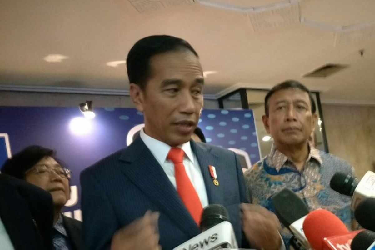 Perwira TNI-Polri temui Presiden
