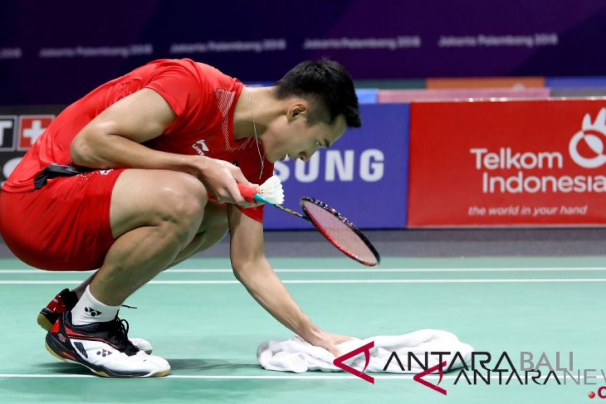 Jonatan Christie tersungkur di Jepang Terbuka