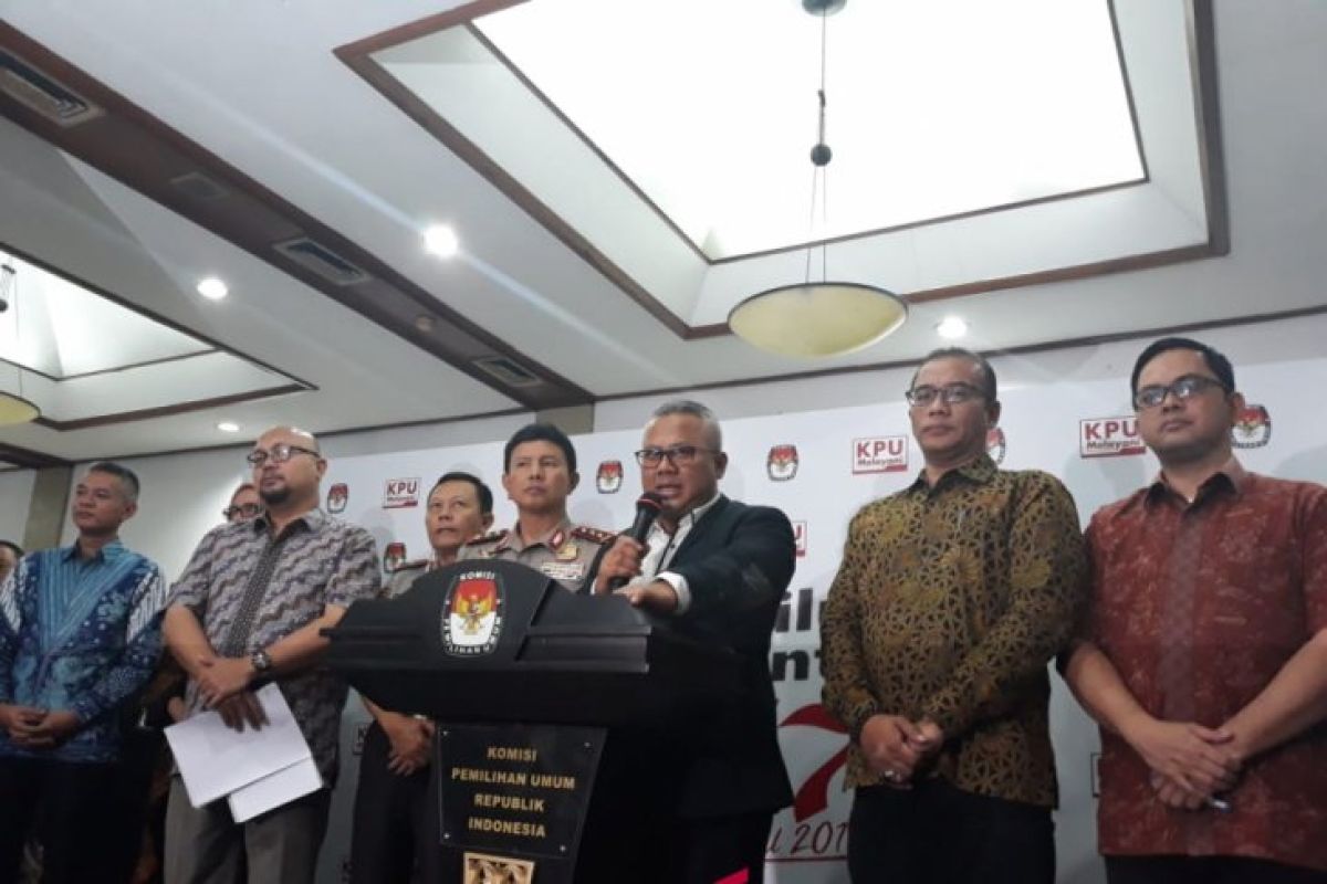 KPU resmi tetapkan Jokowi-Ma'ruf dan Prabowo-Sandiaga sebagai pasangan capres-cawapres