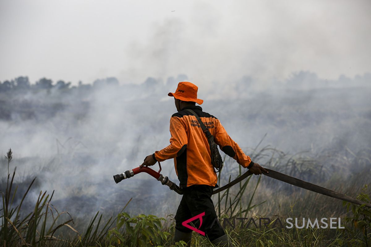 Sumsel  siaga  kebakaran hutan dan lahan