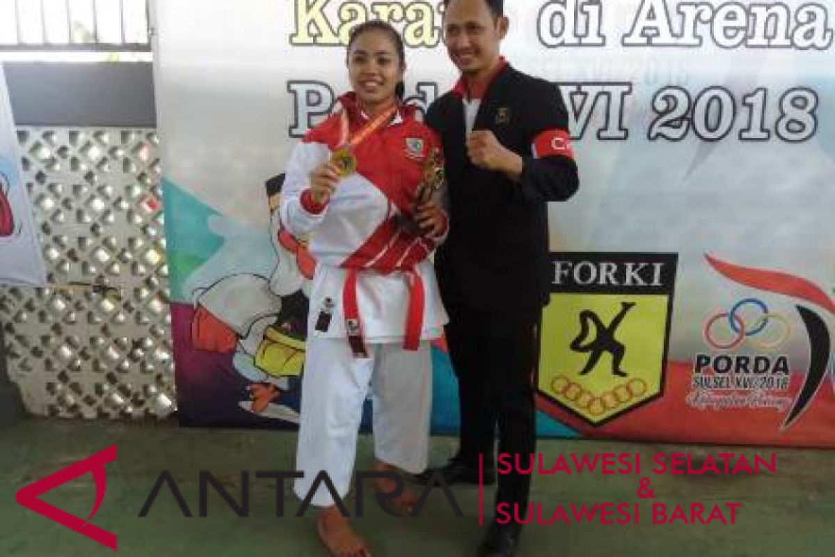 Makassar raih emas pertama Porda dari karate
