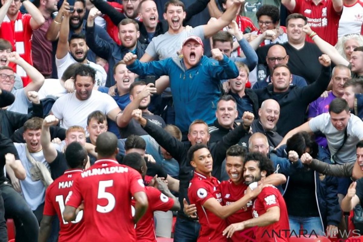 Imbangi Arsenal, Liverpool naik ke puncak klasemen sementara