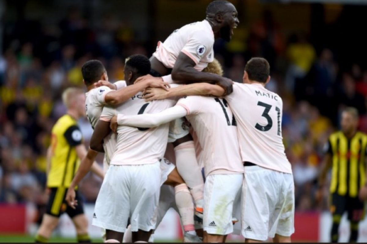 Manchester United berhasil kalahkan tuan rumah Watford