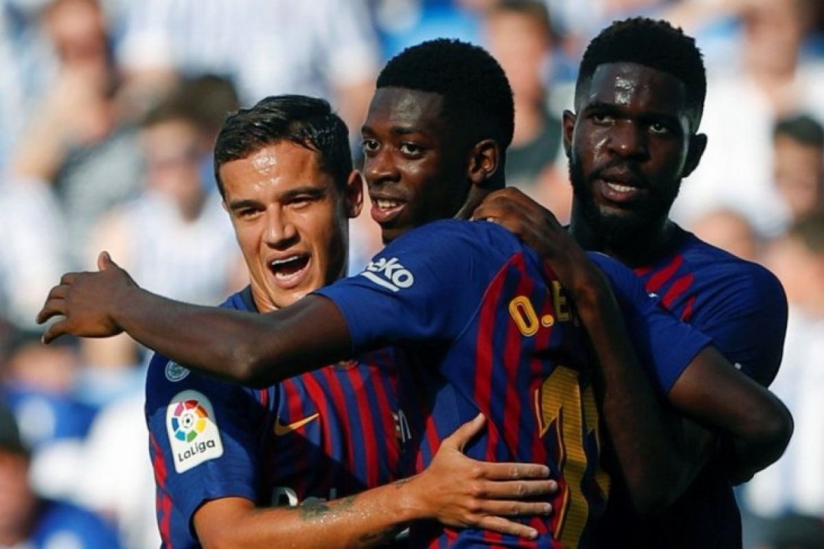 Barcelona harus susah payah kalahkan Sociedad 2-1