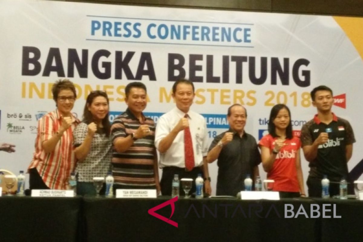 Atlet 14 negara bertanding di Bangka Belitung Master 2018