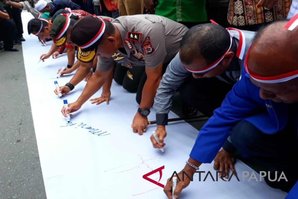 Papua deklarasikan pilpres dan pileg 2019 aman