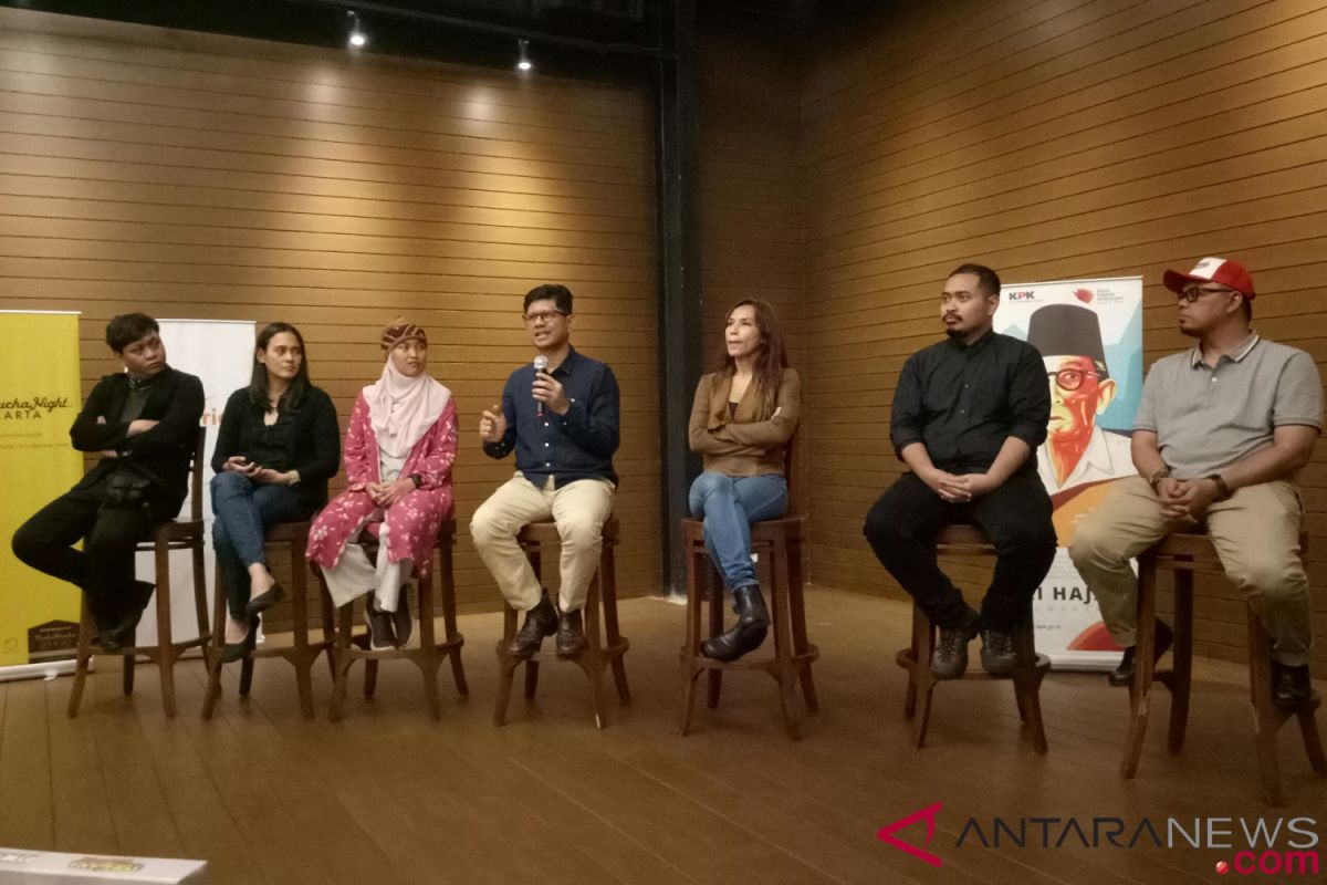 Berbagi ide kreatif lawan korupsi di "PechaKucha Night"