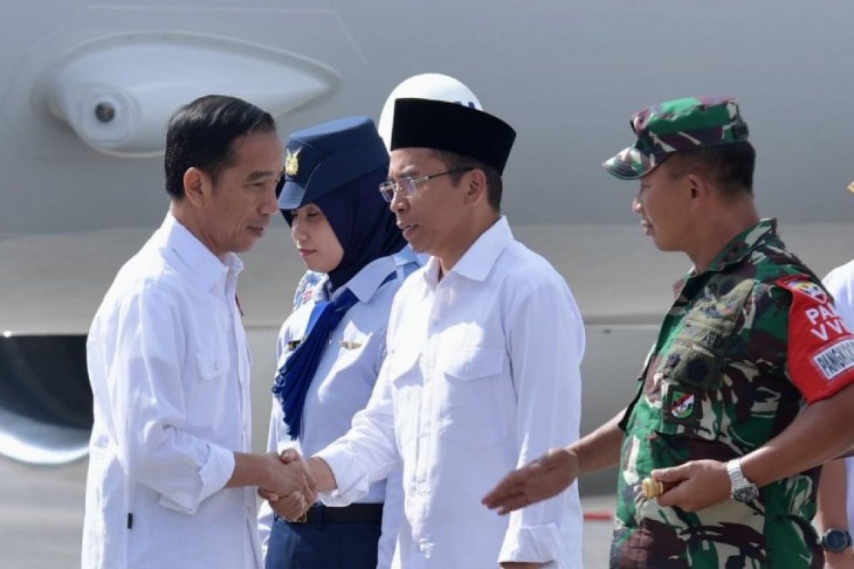 Presiden tinjau langsung penanganan pascagempa di Lombok